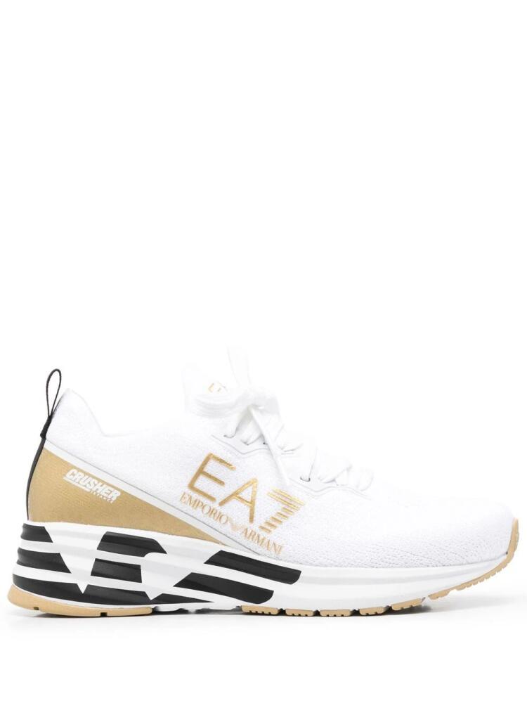 Ea7 Emporio Armani logo low-top sneakers - White Cover