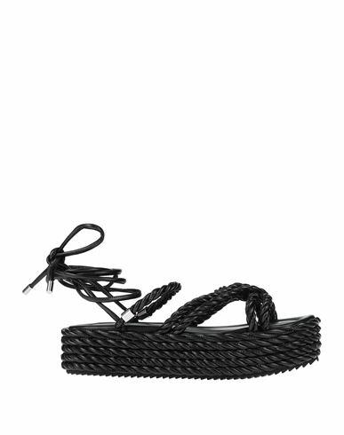 181 Woman Sandals Black Textile fibers Cover