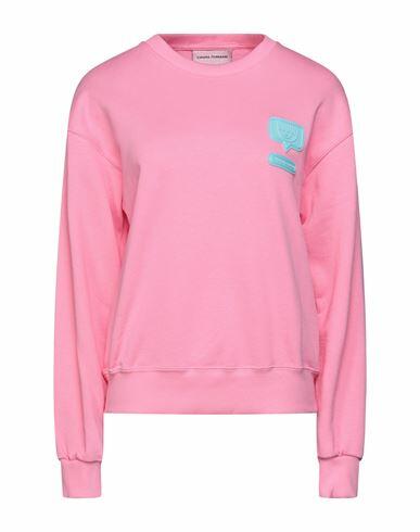 Chiara Ferragni Woman Sweatshirt Pink Cotton Cover