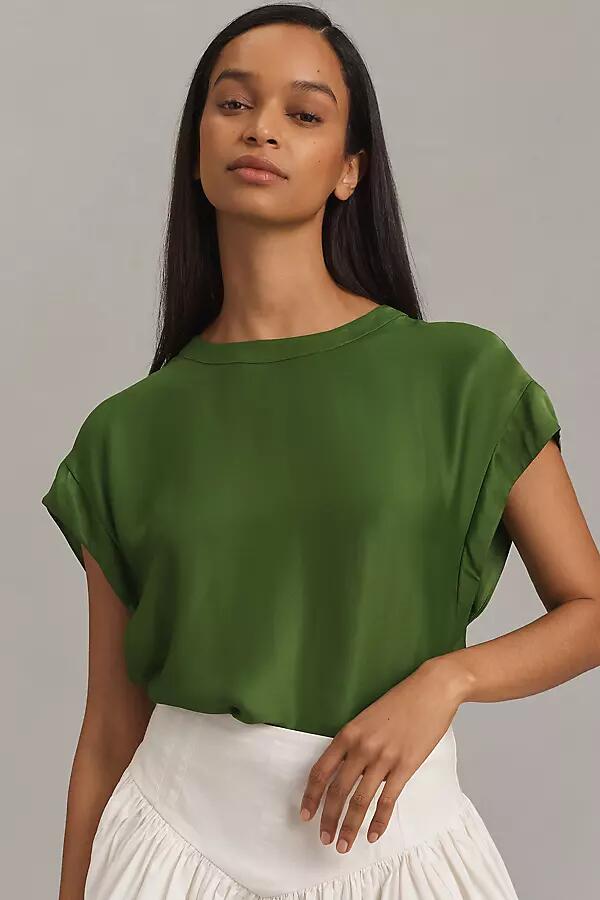 Maeve Batwing Button-Back Tee Cover