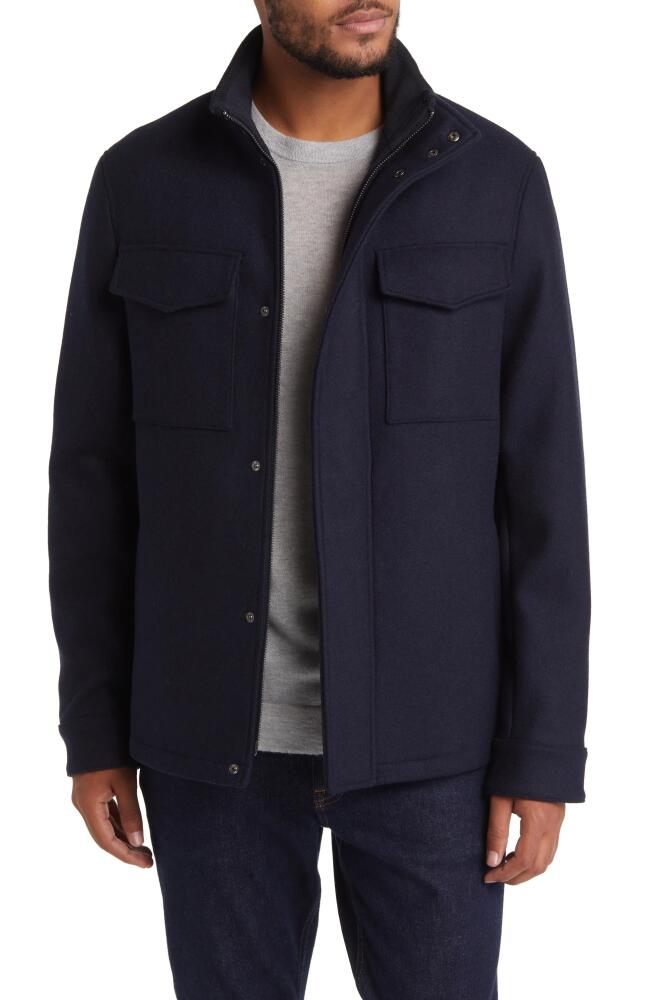 Ted Baker London Knowl Wool Blend Field Jacket in Navy Cover