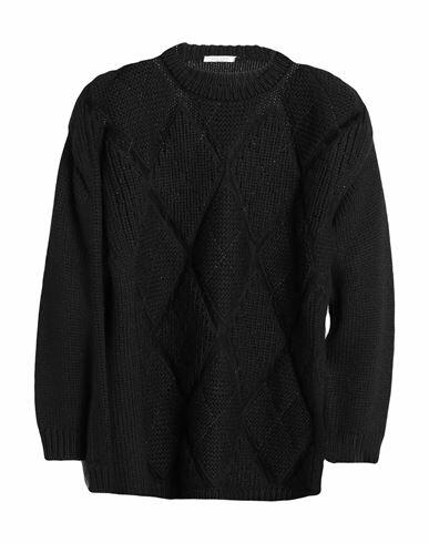 Valentino Garavani Man Sweater Black Virgin Wool, Viscose, Metallic fiber Cover