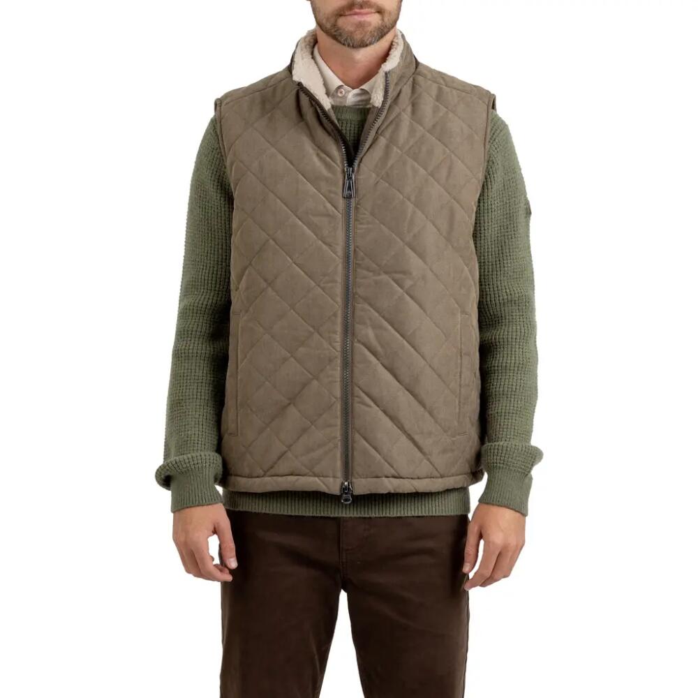 Rainforest Oxford Water Resistant Quilted Vest in Tobacco Cover