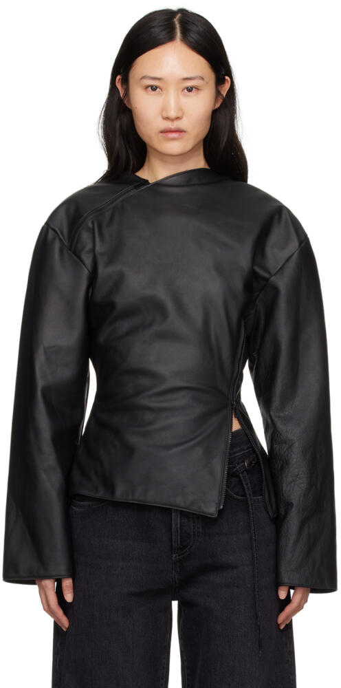 Jade Cropper Black Gigi Leather Jacket Cover