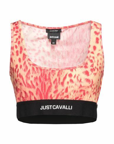 Just Cavalli Woman Top Salmon pink Viscose, Elastane Cover