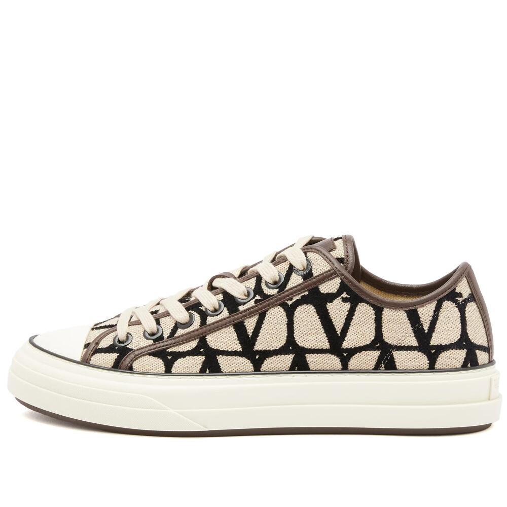 Valentino Men's Icon Low Top Sneakers in Brown Cover