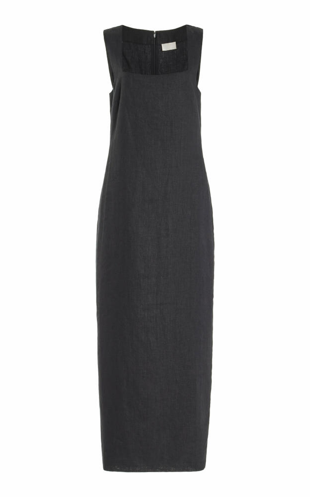 Posse - Exclusive Alice Linen Maxi Dress - Black Cover