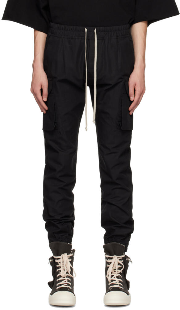 Rick Owens DRKSHDW Black Mastodon Cut Cargo Pants Cover