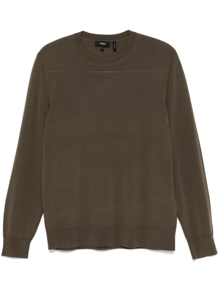 Theory crew neck sweater - Green Cover