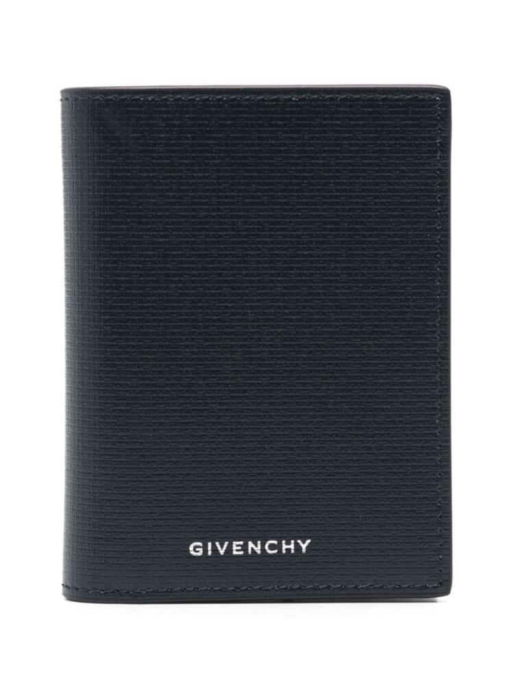 Givenchy 4G-embossed leather wallet - Blue Cover