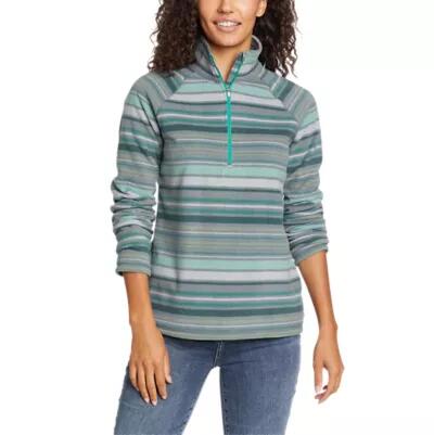 Eddie Bauer Women's Fast Fleece Raglan-Sleeve 1/4-Zip - Print Cover