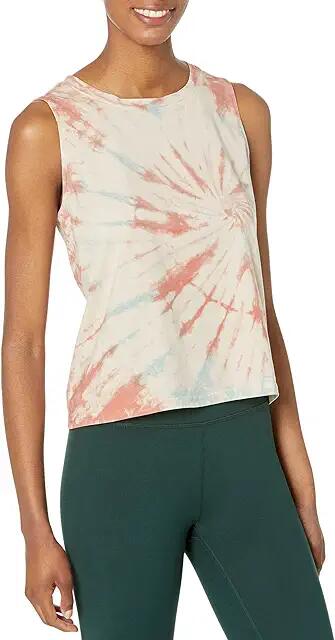 PACT Far-Out Tie-Dye Tank (Adobe Spiral) Women's Clothing Cover