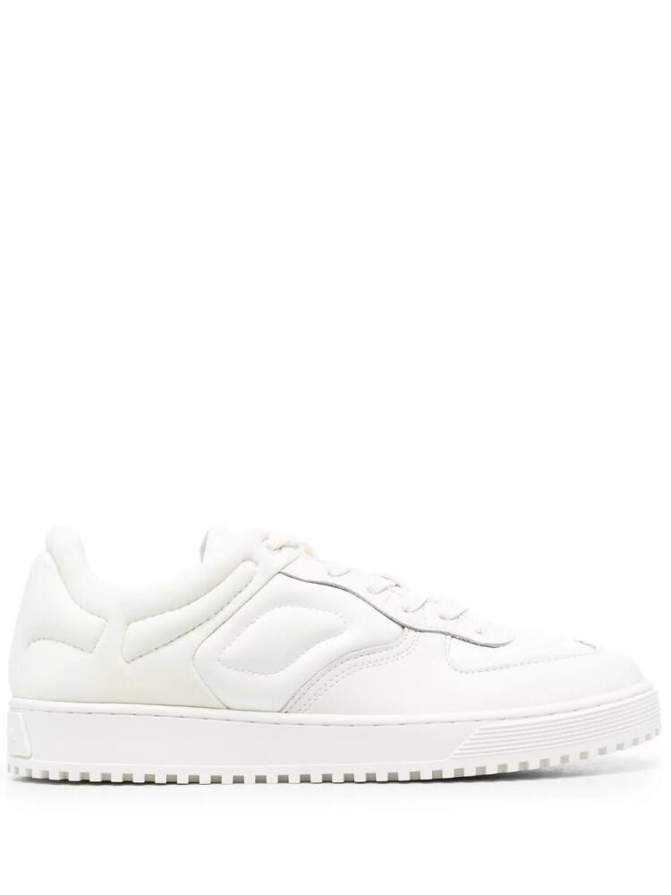 Emporio Armani quilted-finish low-top sneakers - Neutrals Cover