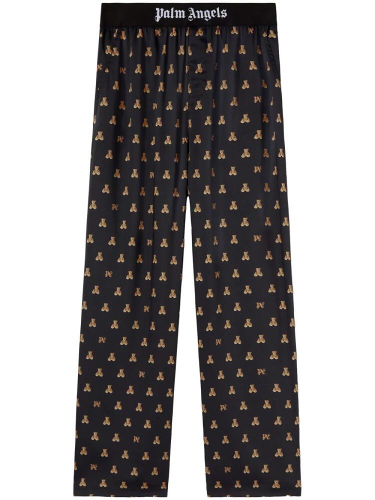 Palm Angels Bear Monogram trousers - Black Cover