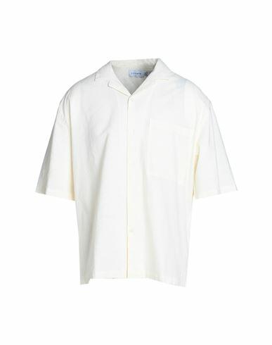 Topman Man Shirt Ivory Cotton, Linen Cover