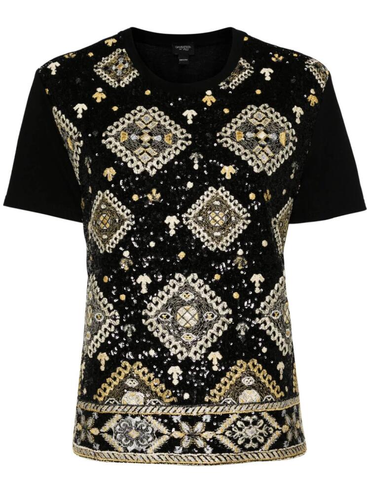 Giambattista Valli sequin-embelished T-shirt - Black Cover