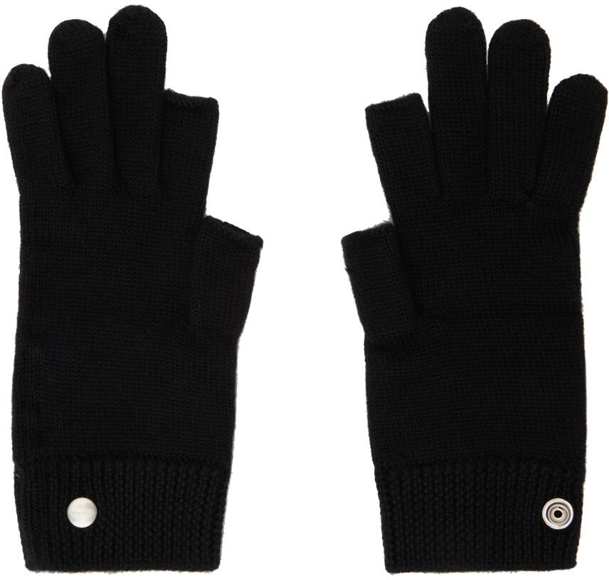 Rick Owens Black Touchscreen Gloves Cover