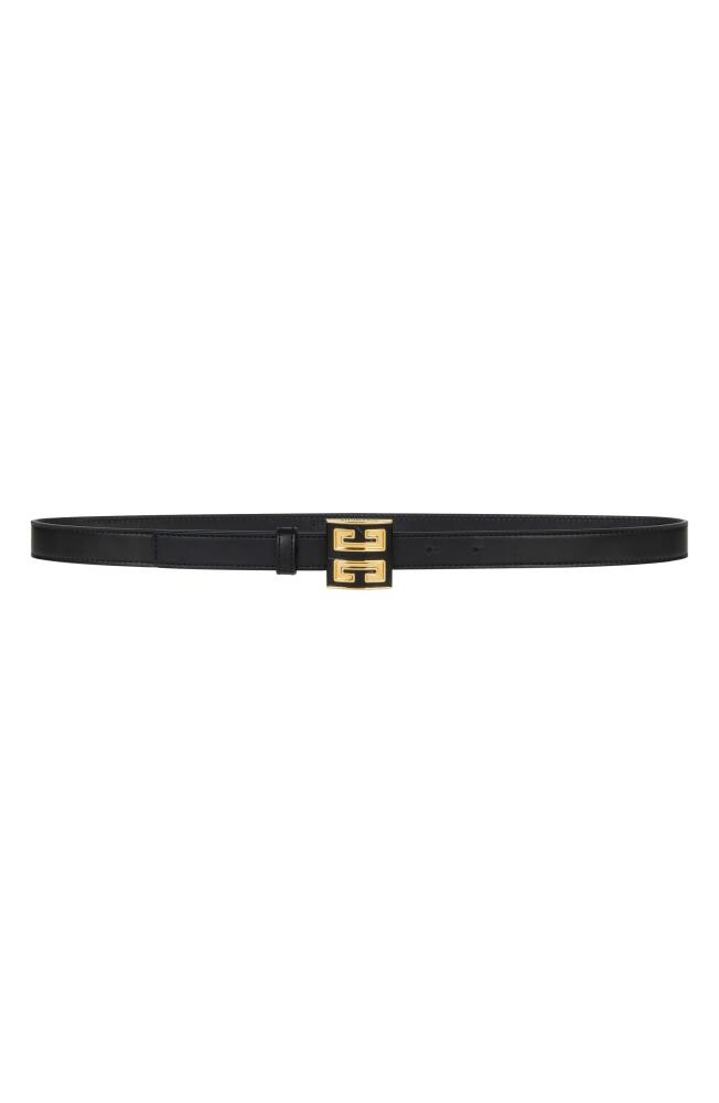 Givenchy 4G Buckle Leather Belt in Black Cover