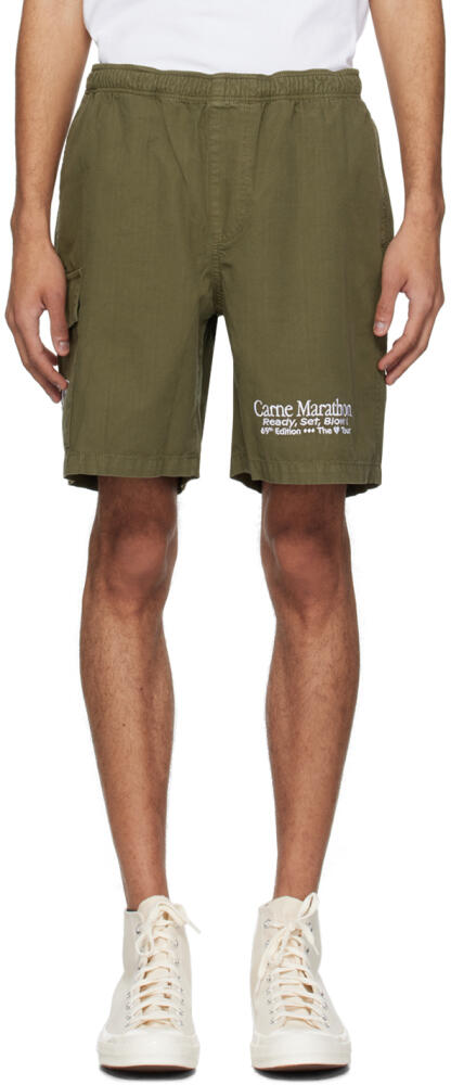 Carne Bollente Khaki A Short Run Shorts Cover