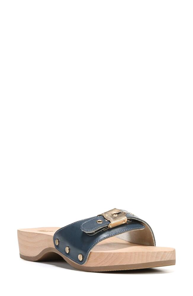 Dr. Scholl's Original Collection Platform Slide Sandal in Navy Cover