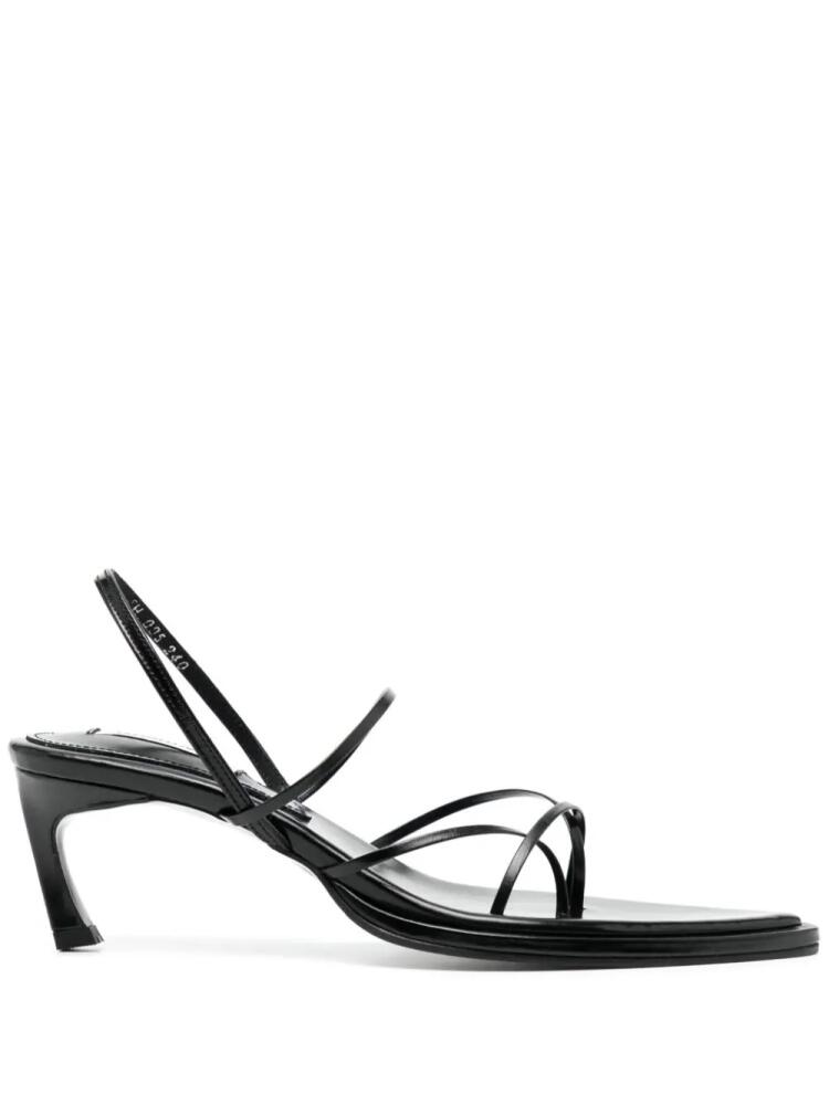 Reike Nen Garo 60mm leather slingback sandals - Black Cover