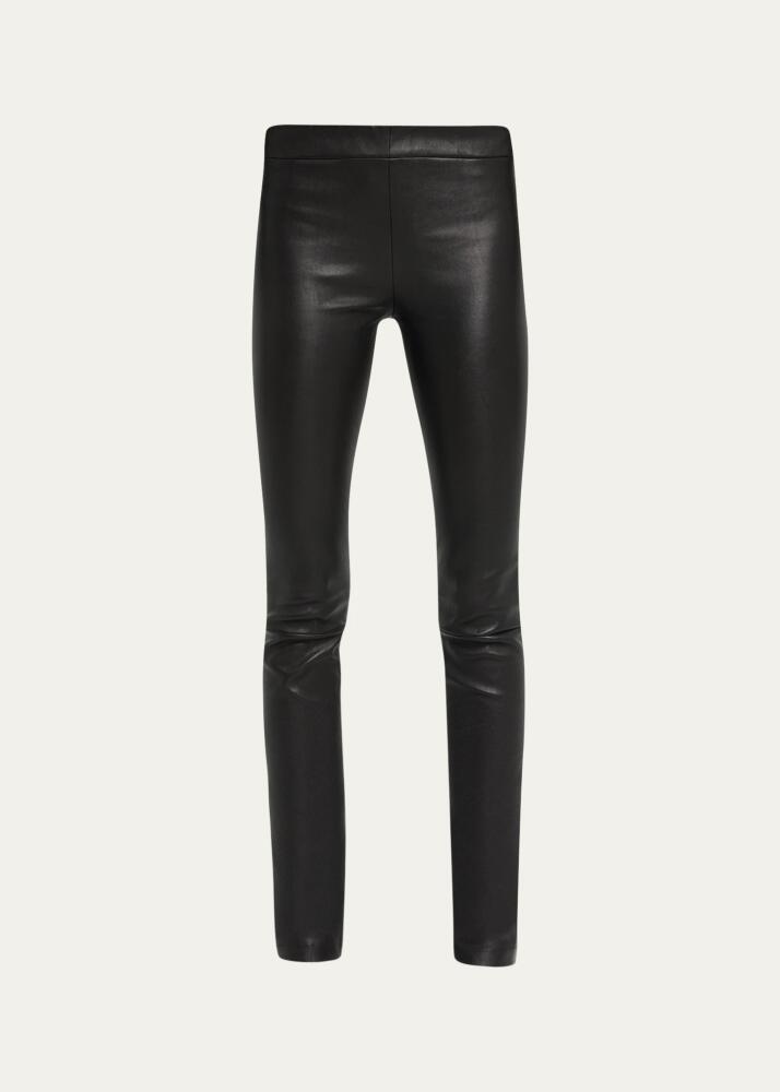 THE ROW Moto Leather Leggings Cover