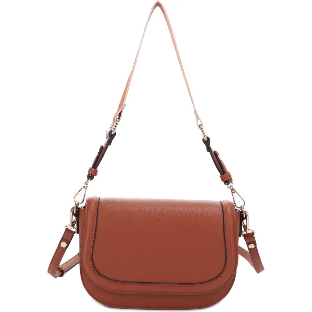 Mali + Lili Kiana Recycled Vegan Leather Crossbody Bag in Cognac Cover