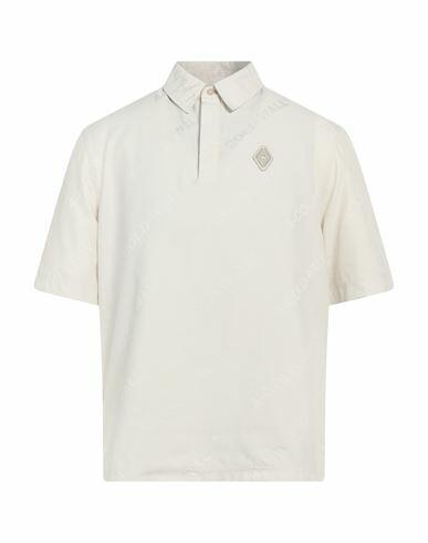 A-cold-wall* Man Polo shirt Ivory Polyamide Cover