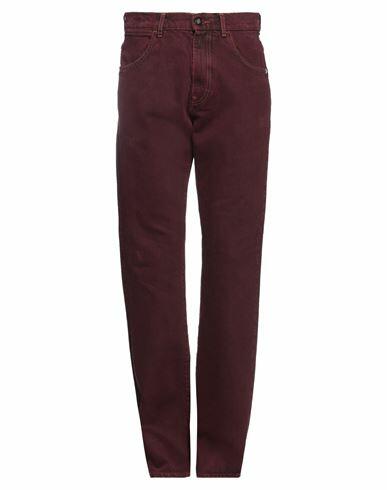 Amish Man Jeans Burgundy Cotton Cover