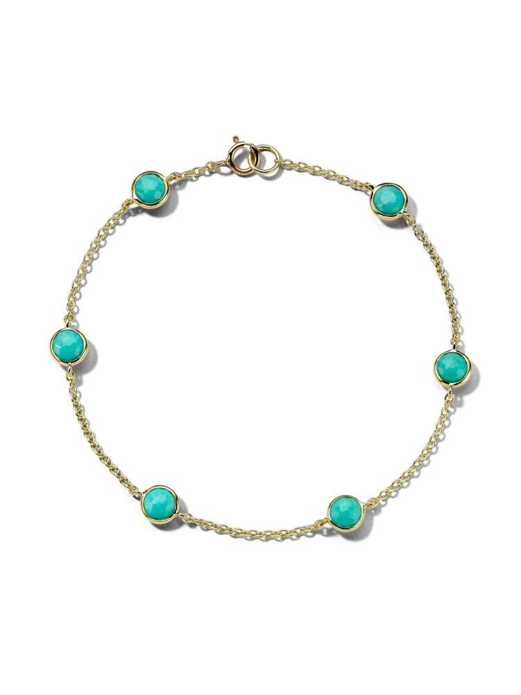 IPPOLITA 18kt yellow gold Lollipop 6-Stone Station turquoise bracelet Cover