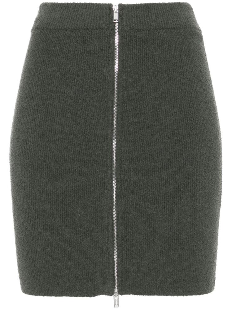 Nanushka bouclé zip-up miniskirt - Grey Cover