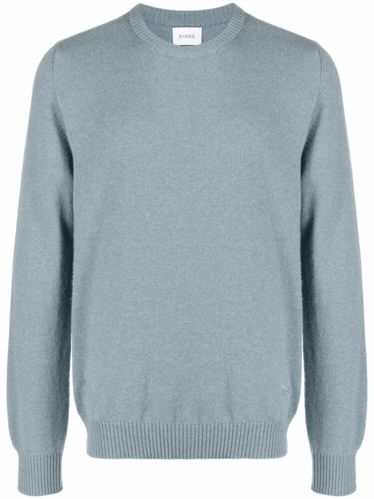 Barrie B Label fine-knit cashmere jumper - Blue Cover