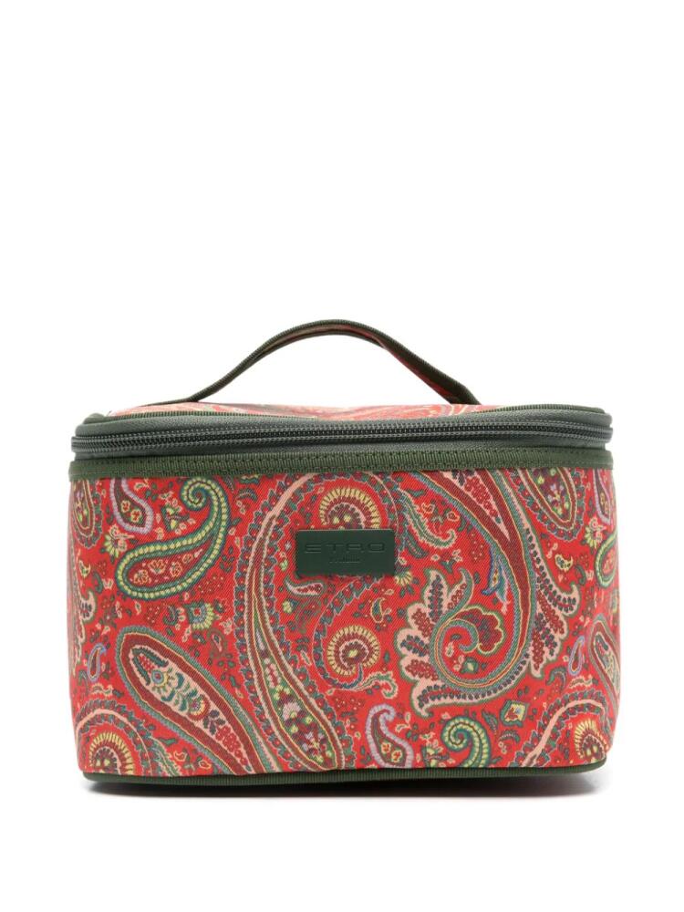 ETRO paisley-print wash bag - Red Cover