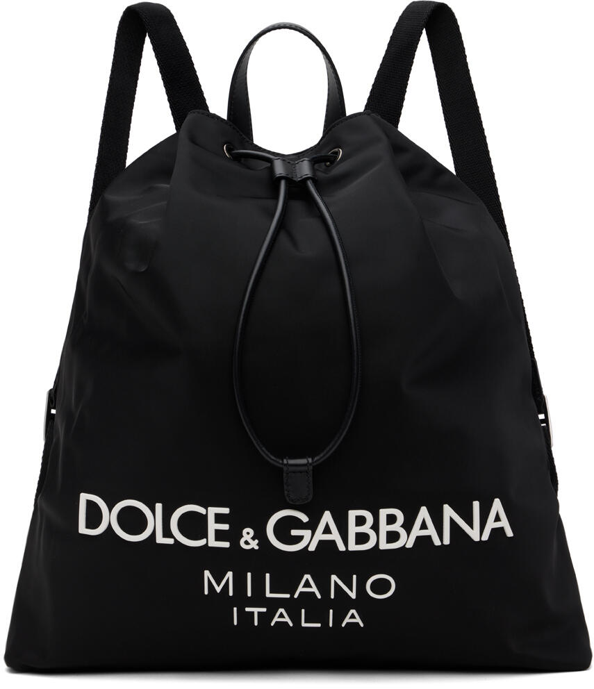 Dolce&Gabbana Black Nylon Backpack Cover