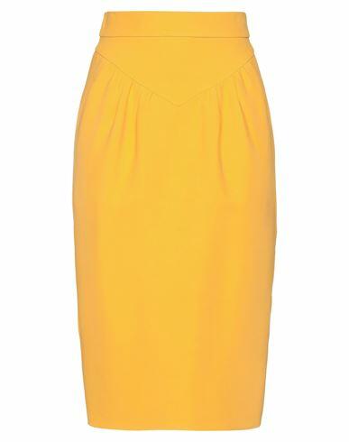 N°21 Woman Midi skirt Ocher Acetate, Viscose Cover