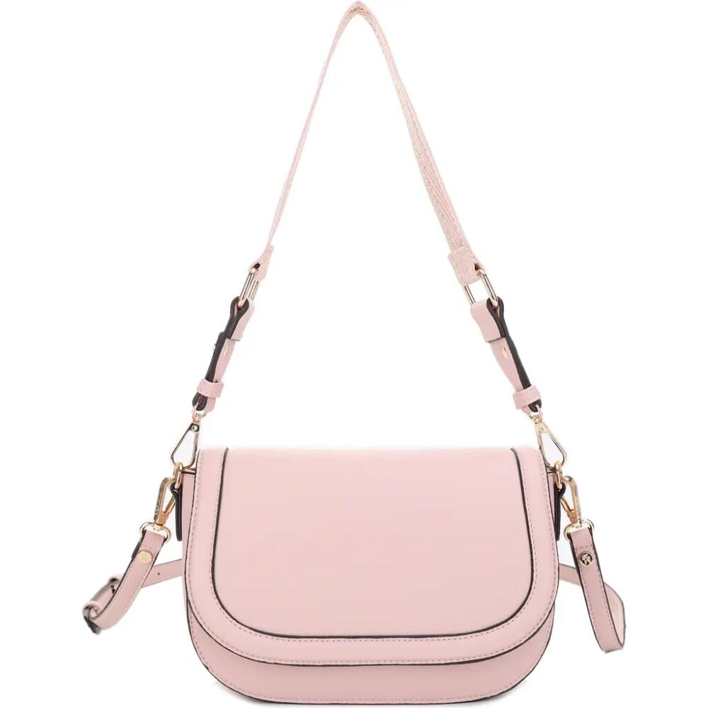 Mali + Lili Kiana Recycled Vegan Leather Crossbody Bag in Blush Cover