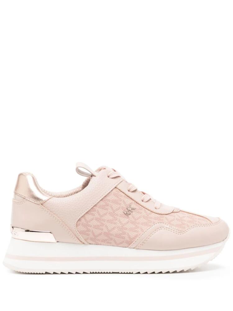 Michael Kors Raina logo-jacquard platform sneakers - Pink Cover