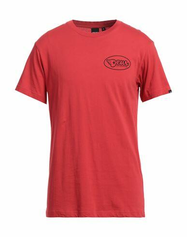 Deus Ex Machina Man T-shirt Red Cotton Cover