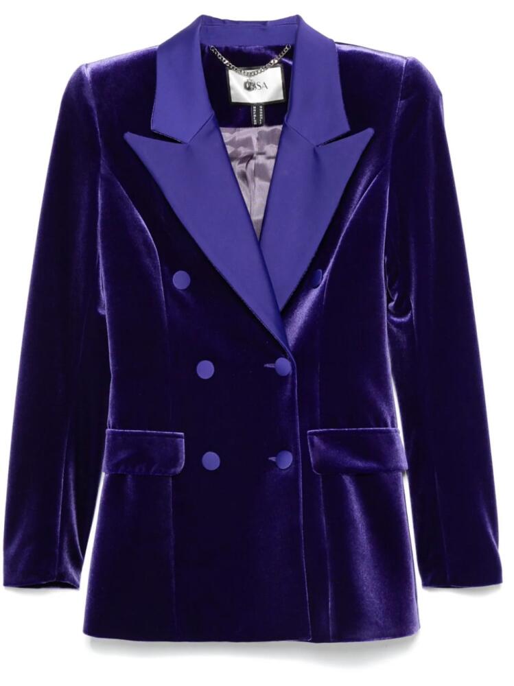 NISSA velvet blazer - Purple Cover