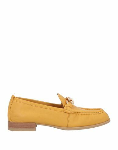 Unisa Woman Loafers Ocher Calfskin Cover