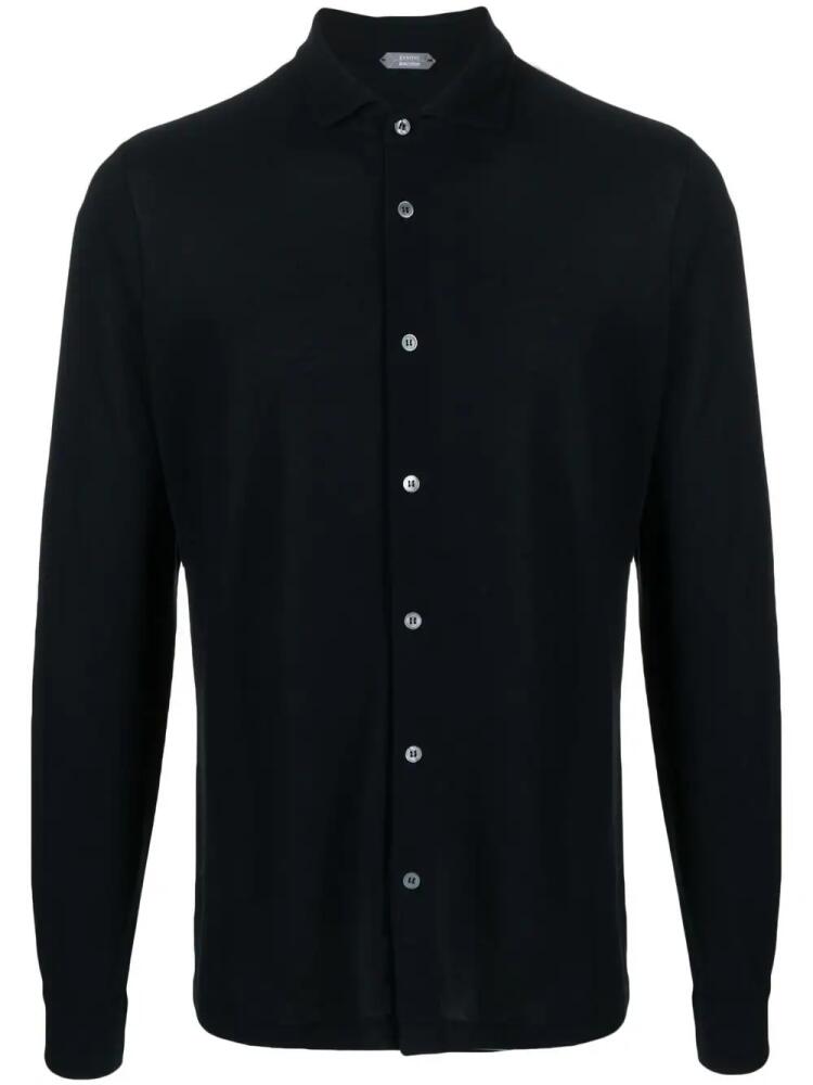 Zanone button-down fastening shirt - Blue Cover