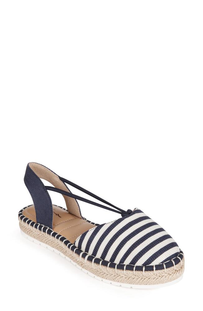 Me Too Cheslie Espadrille in Navy/White Stripe Cover