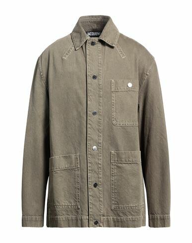 Jacquemus Man Denim outerwear Military green Organic cotton Cover