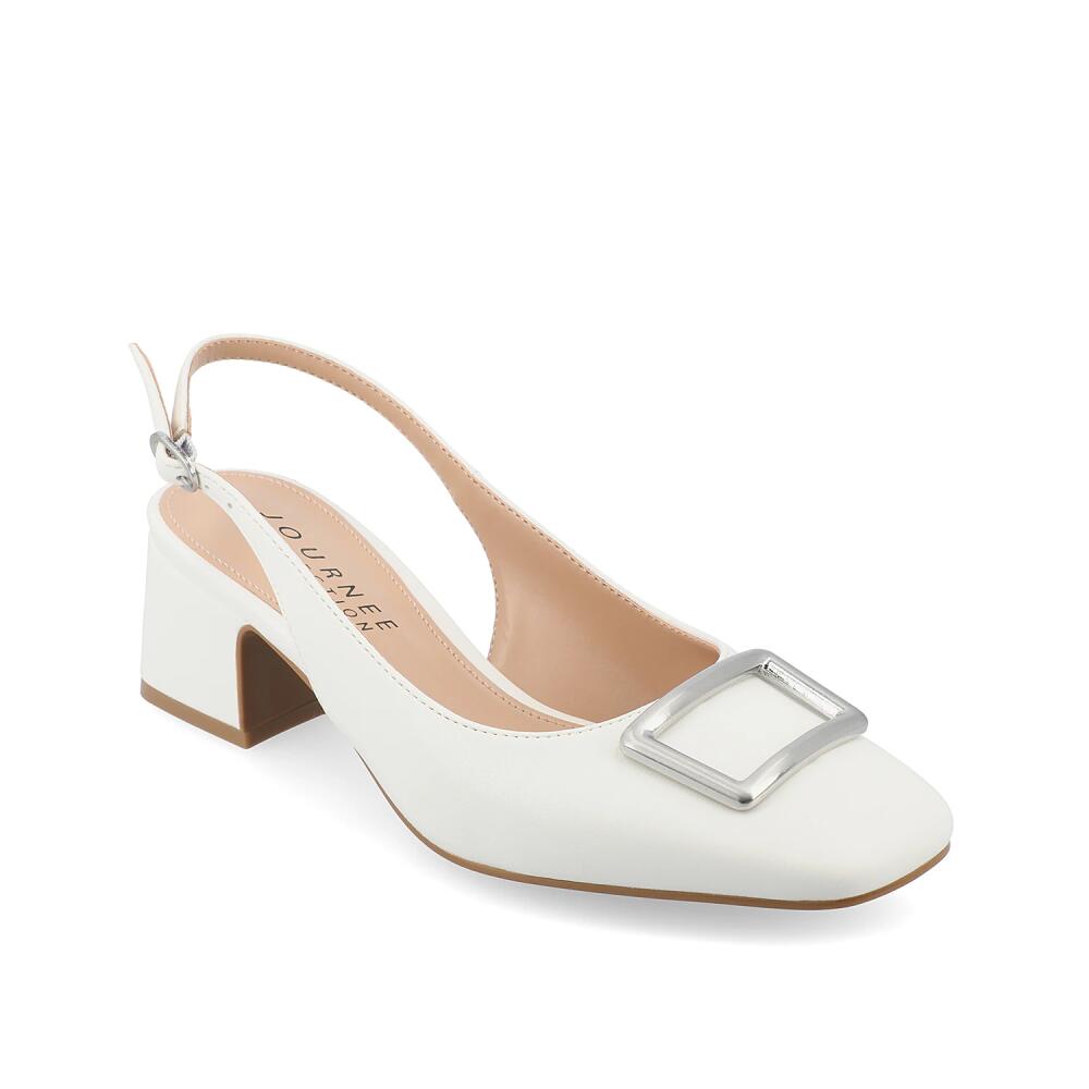 Journee Collection Everlee Pump | Women's | White Cover