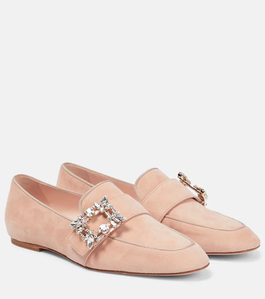 Roger Vivier Mini Broche suede loafers Cover