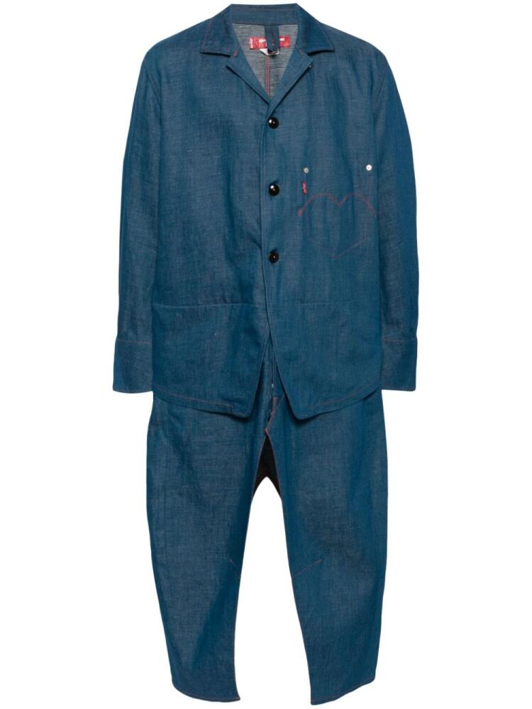 Junya Watanabe MAN x Levi's overall denim jacket - Blue Cover