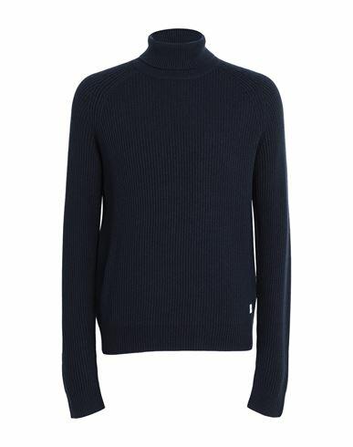 Jack & Jones Man Turtleneck Navy blue Acrylic, Cotton Cover