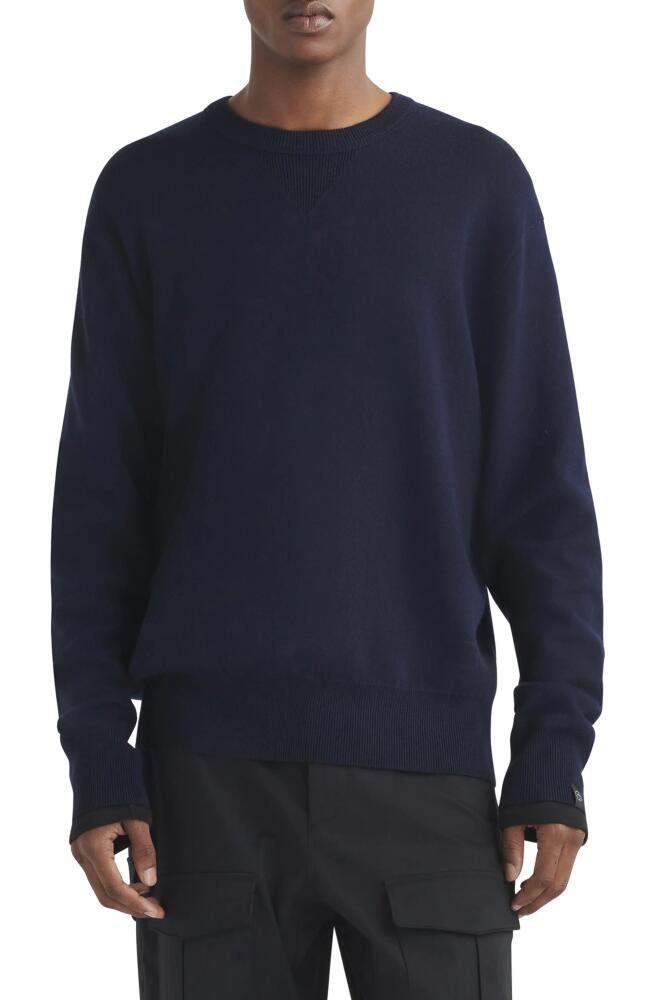 rag & bone York Wool Blend Sweater in Navy Cover