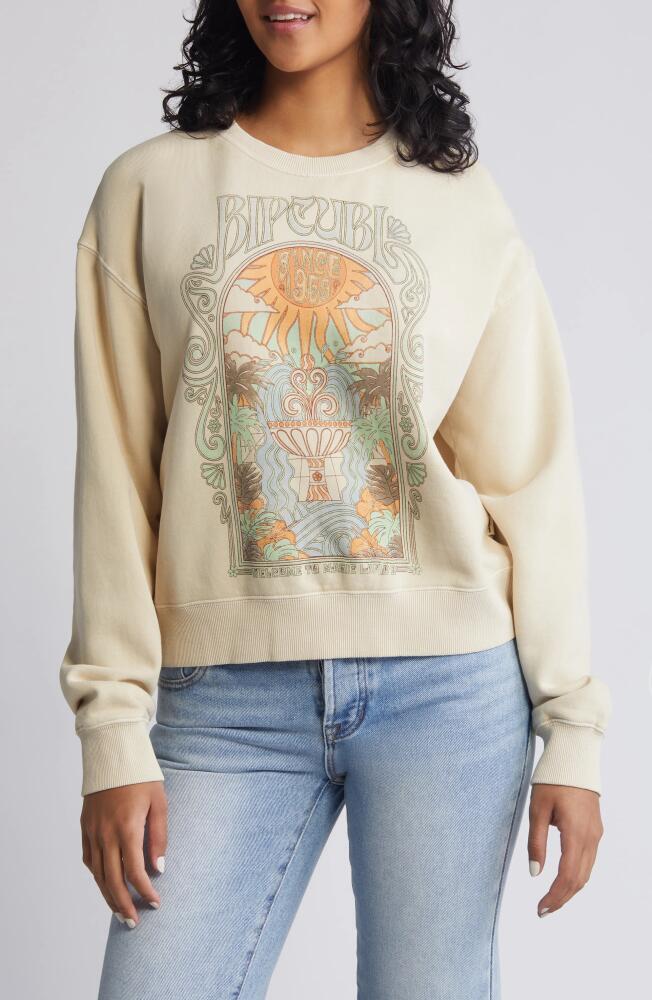 Rip Curl Alchemy Logo Graphic Sweatshirt in Natural Cover