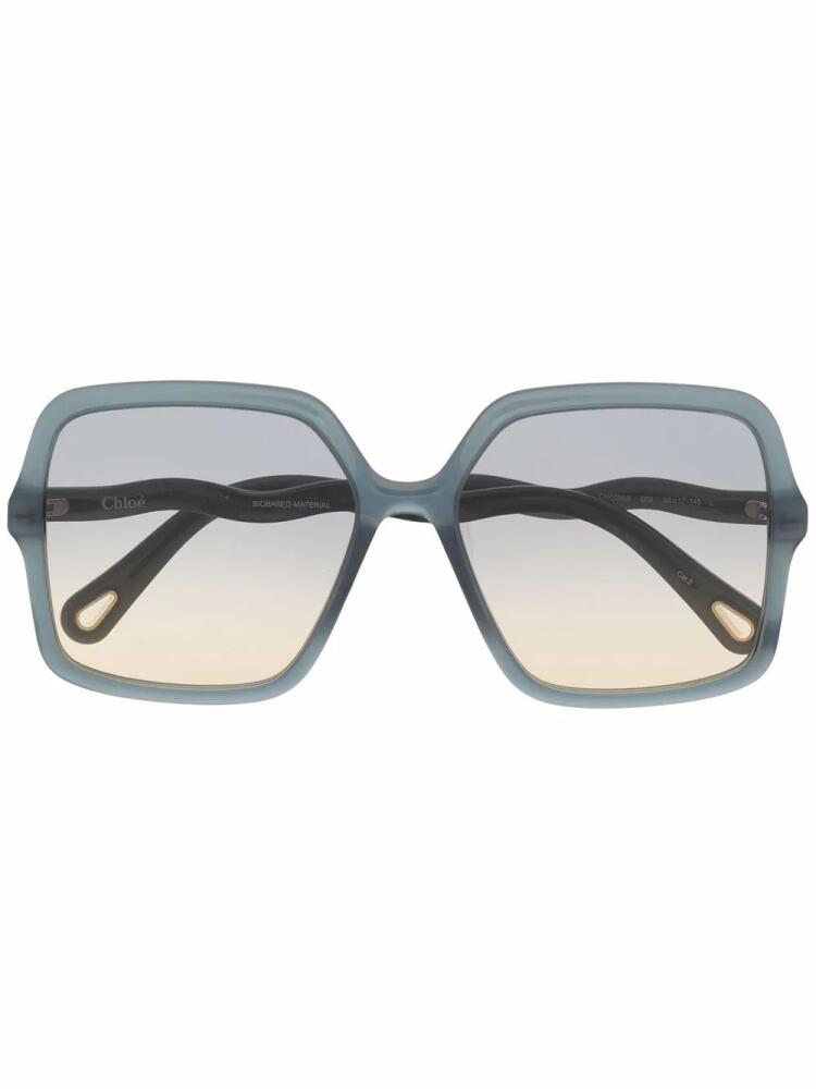 Chloé Eyewear Zelie square-frame sunglasses - Green Cover